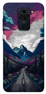 Чехол на Xiaomi Redmi Note 9 / Redmi 10X Нарисованные горы фото 1 из 1