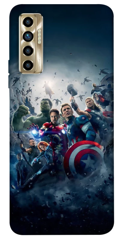 Чехол на TECNO Camon 17P Marvel heroes фото 1 из 1