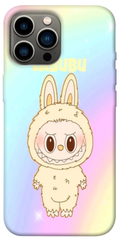 Чохол на Apple iPhone 13 Pro Max (6.7") Fluffy Rainbow Labubu фото 1 з 1