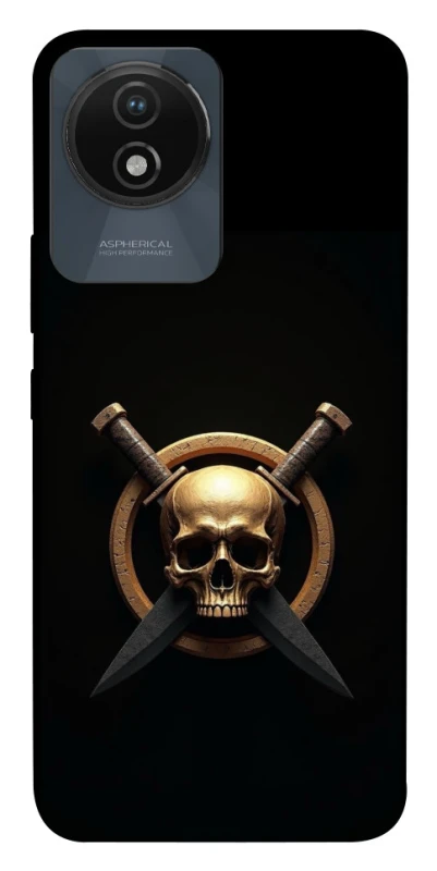 Чохол на Vivo Y02 Golden Skull фото 1 з 1