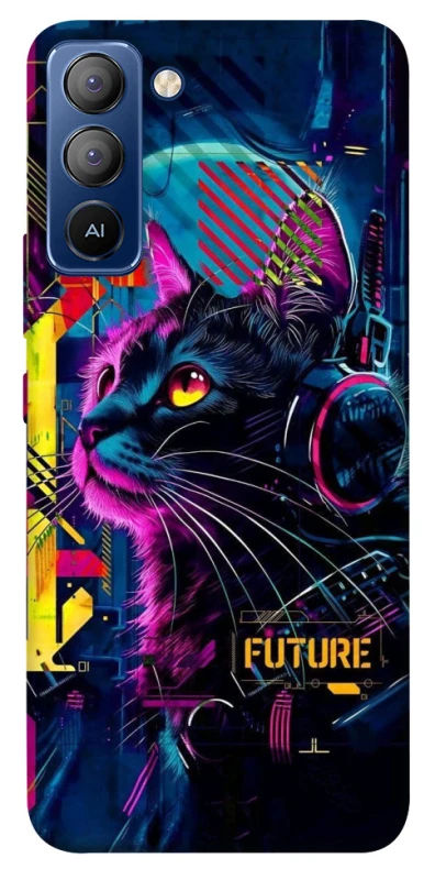 Чохол на TECNO Pop 5 LTE Cyber Cat v2 фото 1 з 1