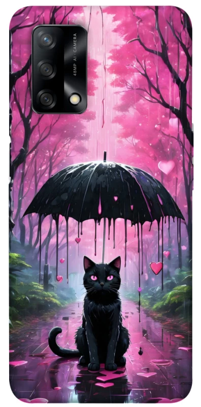 Чохол на Oppo A74 4G Black cat фото 1 з 1