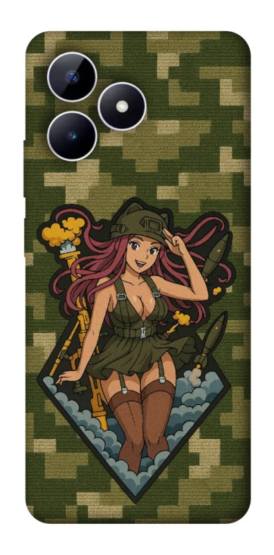 Чохол на Realme Note 50 5G Military Waifu фото 1 з 1