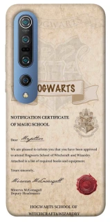 Чехол на Xiaomi Mi 10 / Mi 10 Pro The Hogwarts acceptance letter фото 1 из 1