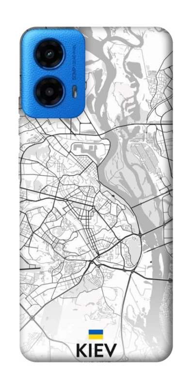 Чохол на Motorola Moto G45 Kiev white map фото 1 з 1