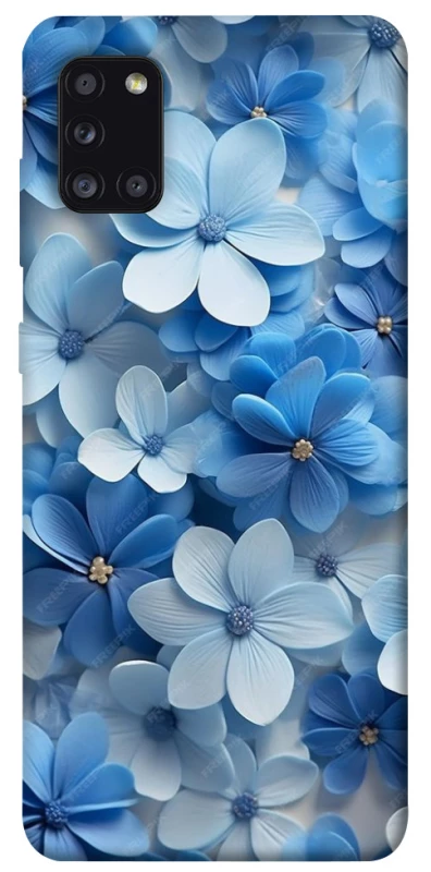 Чехол на Samsung Galaxy A31 Синие цветы фото 1 из 1