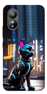 Чехол на ZTE Blade L220 Cyber cat фото 1 из 1