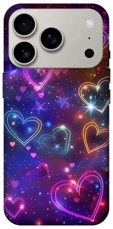 Чехол на Apple iPhone 18 Pro Drawn hearts фото 1 из 2