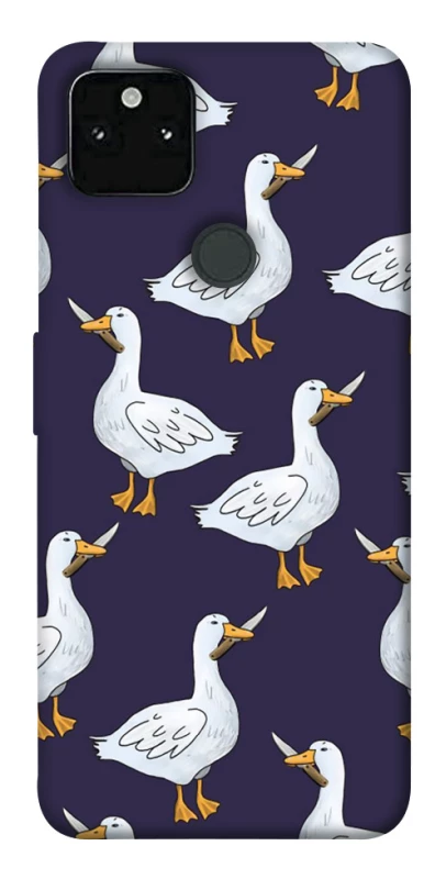 Чехол на Google Pixel 5A Гуси с претензией фото 1 из 1