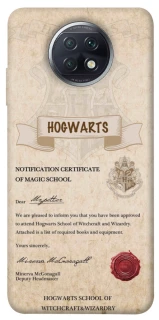 Чехол на Xiaomi Redmi Note 9 5G / Note 9T The Hogwarts acceptance letter фото 1 из 1
