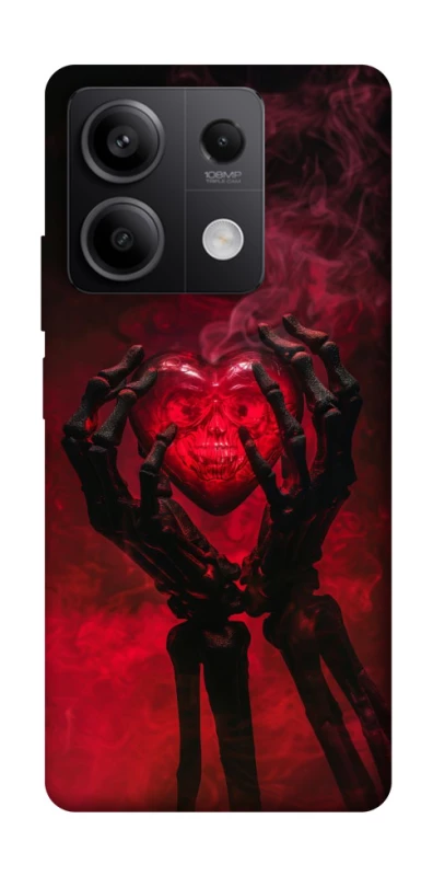 Чохол на Xiaomi Redmi Note 13 5G Heart in the hands of a skeleton фото 1 з 1