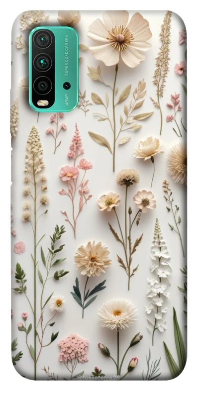 Чохол на Xiaomi Redmi Note 9 4G / Redmi 9 Power Floral design ver.1 фото 1 з 1