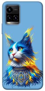 Чохол на Vivo Y21 / Y33s Кіт патріот фото 1 з 1