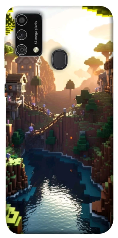 Чохол на Samsung Galaxy M21s Minecraft sunset фото 1 з 1