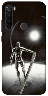 Чехол на Xiaomi Redmi Note 8T Серебряный сёрфер фото 1 из 1