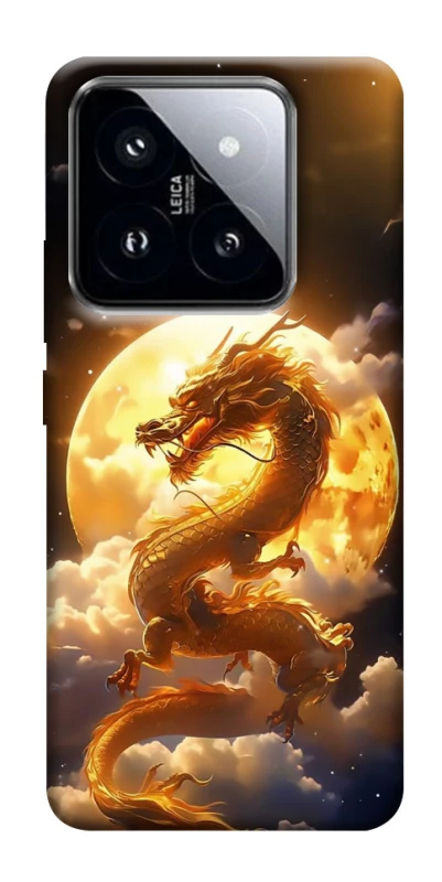 Чохол на Xiaomi 14 Pro Golden Dragon фото 1 з 1