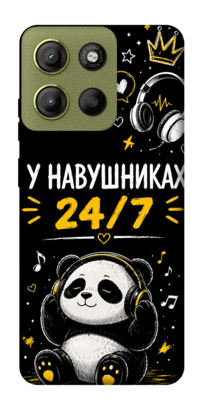 Чохол на Motorola Moto G15 4G У навушниках 24/7 фото 1 з 1