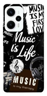 Чехол на Xiaomi Poco F5 / Note 12 Turbo Music is Life фото 1 из 1