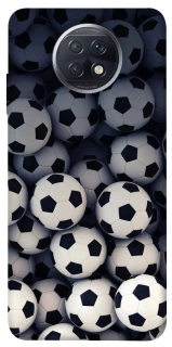 Чехол на Xiaomi Redmi Note 9 5G / Note 9T Футбольные мячи фото 1 из 1