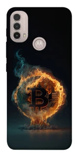 Чохол на Motorola Moto E40 Fire Bitcoin фото 1 з 1