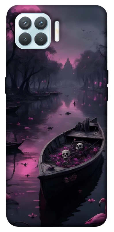 Чохол на Oppo F17 Pro Boat and flamingo фото 1 з 1