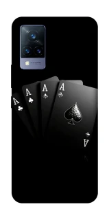 Чехол на Vivo V21 Black Cards фото 1 из 1