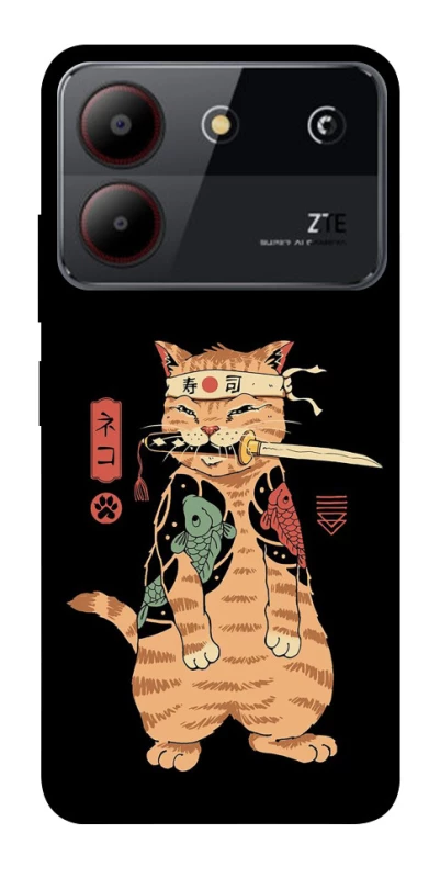 Чохол на ZTE Blade A54 4G Кіт-самурай фото 1 з 1