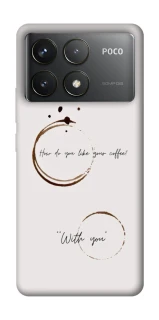 Чехол на Xiaomi Poco F6 Pro Coffee with you фото 1 из 1