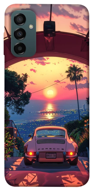 Чехол на Samsung Galaxy M14 5G Porsche at sunset фото 1 из 1
