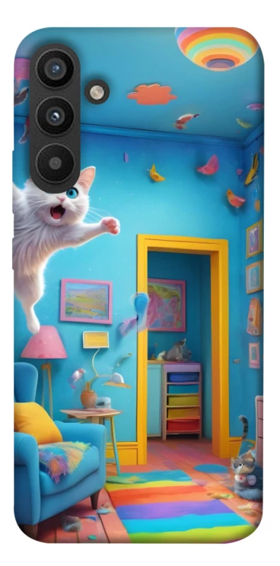 Чехол на Samsung Galaxy A34 5G crazy cat фото 1 из 1