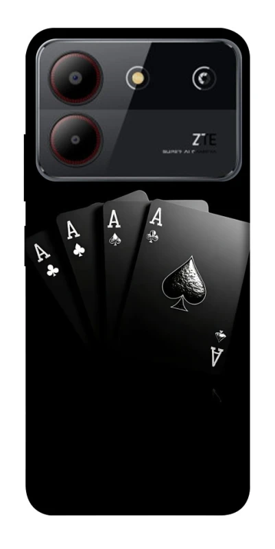 Чехол на ZTE Blade A54 4G Black Cards фото 1 из 1