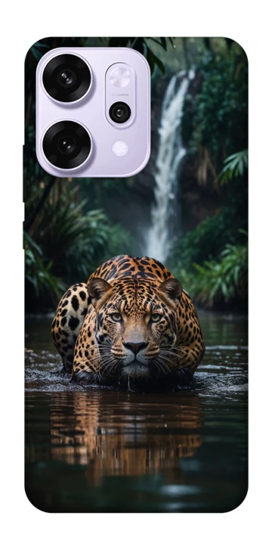 Чохол на Oppo Reno 14 Pro Leopard in water фото 1 з 1