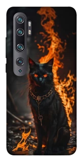 Чехол на Xiaomi Mi Note 10 / Note 10 Pro / Mi CC9 Pro Огненный кот фото 1 из 1