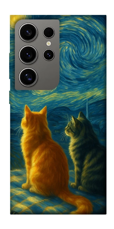 Чохол на Samsung Galaxy S24 Ultra Cats under the stars фото 1 з 1