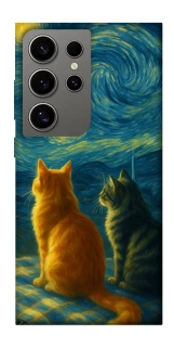 Чехол на Samsung Galaxy S24 Ultra Cats under the stars фото 1 из 1