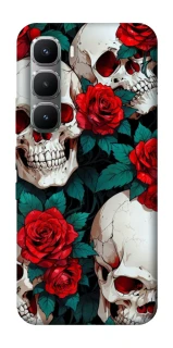 Чохол на Infinix Hot 60 Pro skull and rose фото 1 з 1