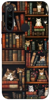 Чехол на Xiaomi Redmi Note 8 Cats & Books фото 1 из 1