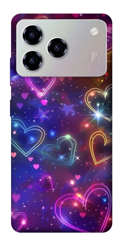 Чехол на ZTE Blade A76 Drawn hearts фото 1 из 1