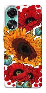Чохол на Oppo A78 4G Соняшники та маки фото 1 з 1
