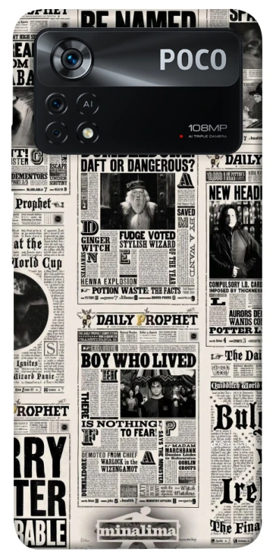 Чохол на Xiaomi Poco X4 Pro 5G Harry Potter newspaper фото 1 з 1