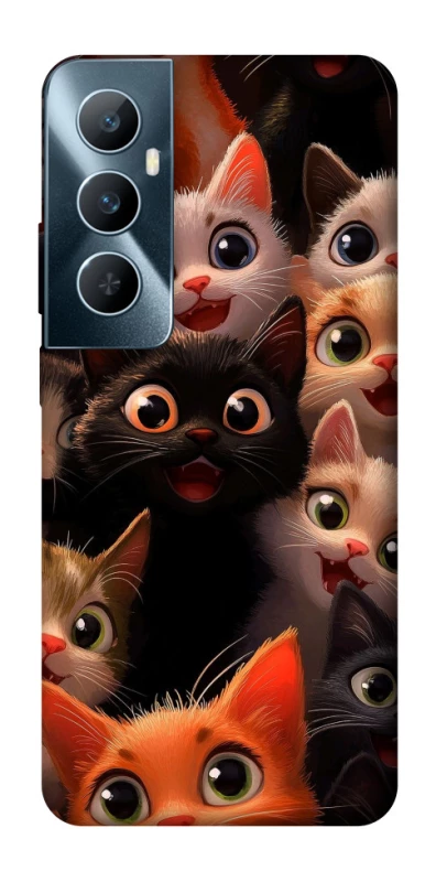 Чохол на Realme C65 4G happy cats фото 1 з 1