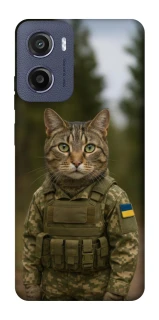 Чехол на Motorola Moto E15 Кот защитник фото 1 из 1