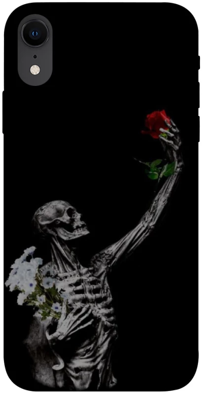 Чехол на Apple iPhone XR (6.1") Skeleton vs Rose фото 1 из 1