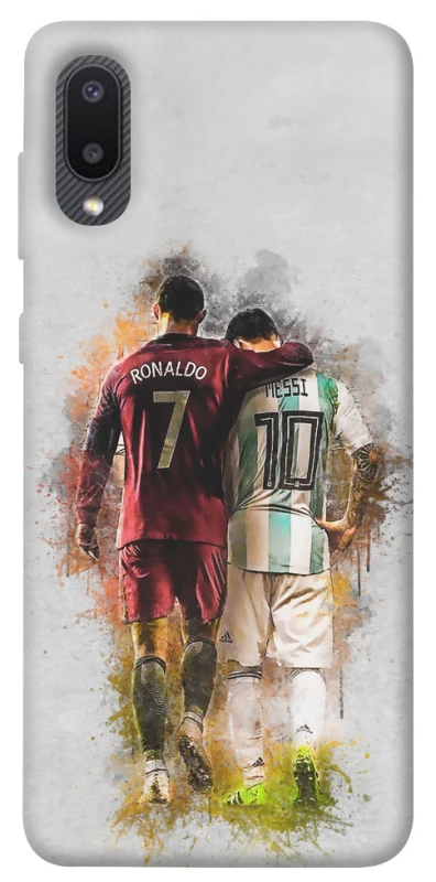 Чохол на Samsung Galaxy A02 Ronaldo та Messi фото 1 з 1