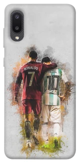 Чохол на Samsung Galaxy A02 Ronaldo та Messi фото 1 з 1