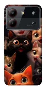 Чохол на ZTE Blade A54 4G happy cats фото 1 з 1