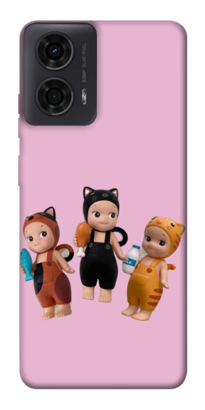 Чохол на Motorola Moto G04 Cat Cafe Trio фото 1 з 1