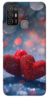 Чехол на ZTE Blade A52 Red hearts фото 1 из 1
