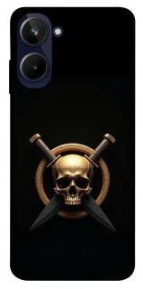 Чохол на Realme 10 4G Golden Skull фото 1 з 1