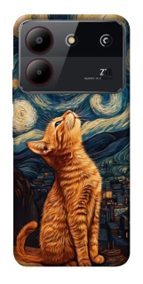 Чохол на ZTE Blade A54 4G van gogh cat фото 1 з 1